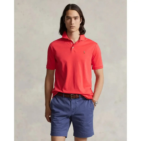 Polo Ralph Lauren Classic Fit Soft Cotton Polo Shirt Red Reef Size XL - Picture 1 of 11